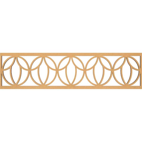 Ekena Millwork Shoshoni Fretwork 0.375 in. D x 47 in. W x 12 in. L MDF Wood Panel Moulding