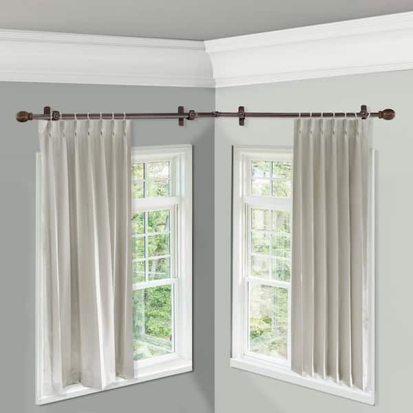 ISelect 2024 Home Decor 13/16 inch Hook 6 Sided Window Curtain Rod