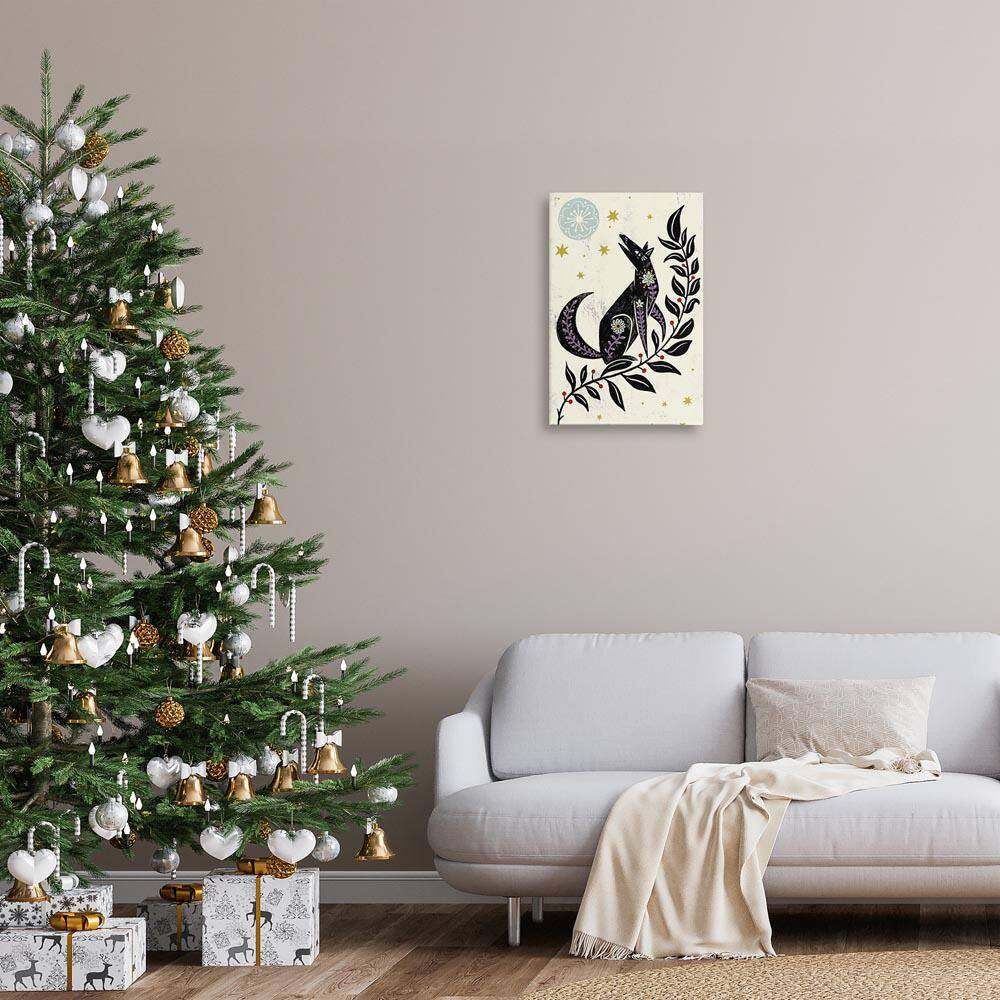 Howling Winter Wolf by Hannah Moren Unframed Animal Graphic Art Print 24 in. x 16 in. price history on PriceWatchPro