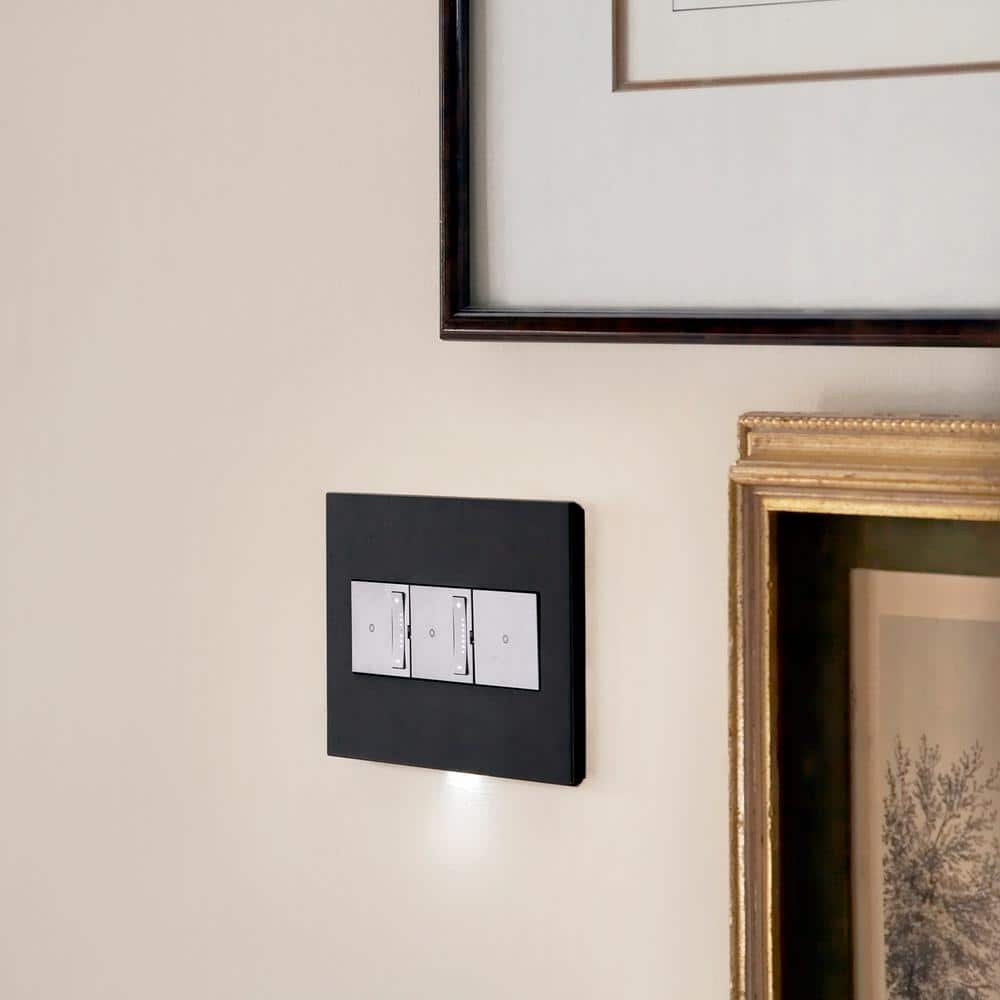 Black Ink 3-Gang Screwless Wall Plate