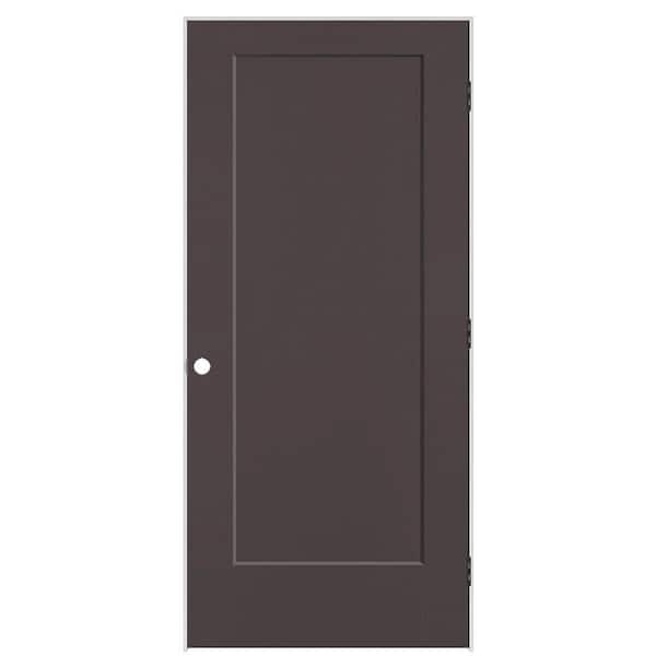Masonite 36 in. x 80 in. 1-Panel Lincoln Park Left-Hand Solid Core Willow Wood Molded Composite Single Prehung Interior Door