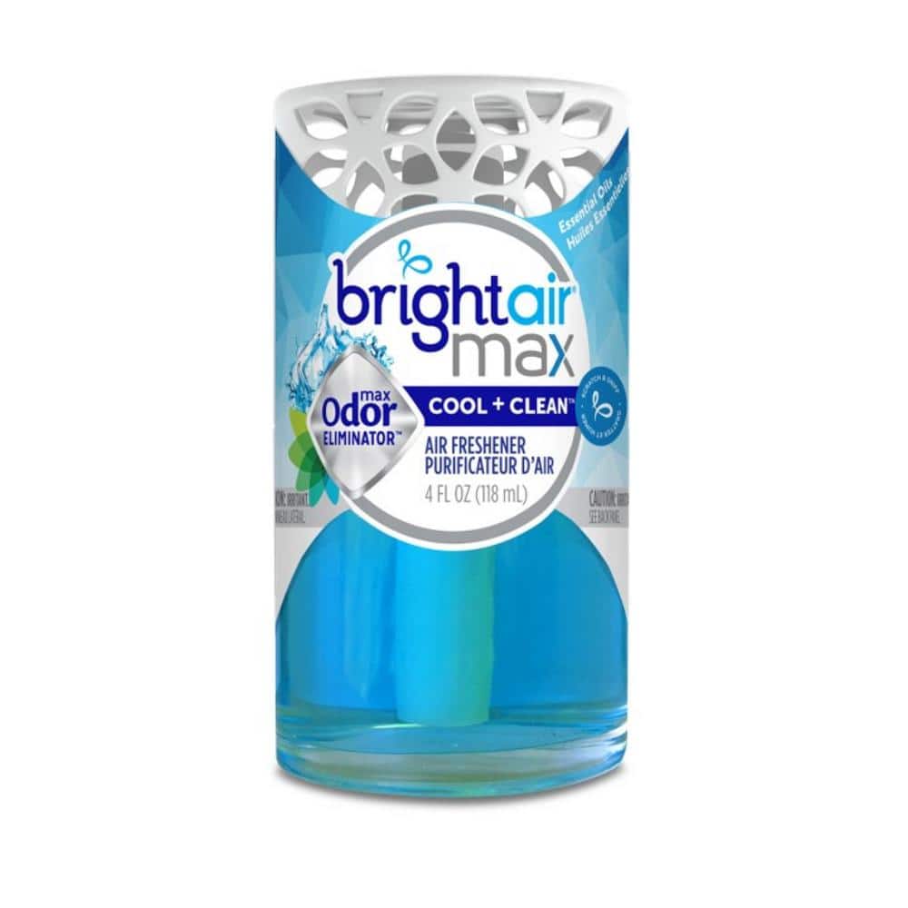 Bright Air 4 oz. Cool and Clean Scented Oil Air Freshener 900439 - The Home  Depot