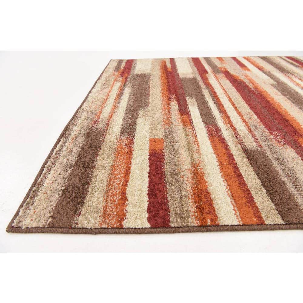 Autumn Harvest Multicolor Geometric 5' x 8' Area Rug