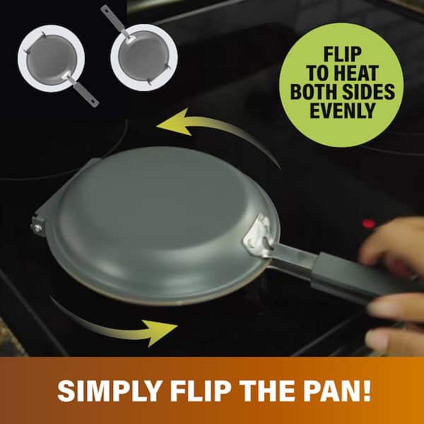7 In. Non-Stick Ti-Ceramic Pancake Bonanza, The Easy Double Flip Pan 7 In. Non-Stick Ti-Ceramic Pancake Bonanza, The Easy Double Flip Pan