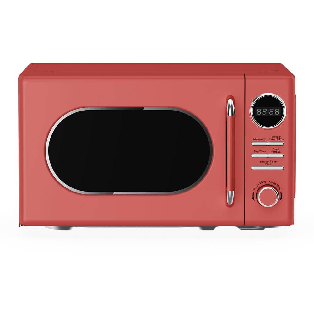 Emerson Retro 0.7 Cu Ft, 700W Touch Control, Red Microwave Oven