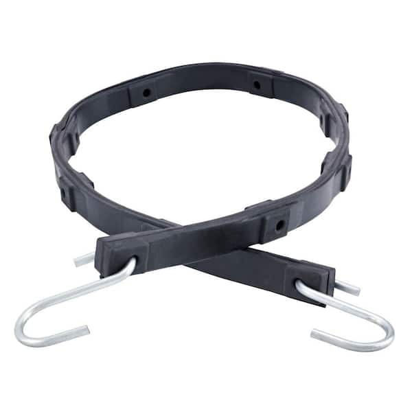 Husky 4 in. - 34 in. Adjustable Heavy Duty EPDM Tarp Strap, (4