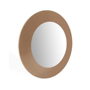 Danielle 47 in. x 47 in. Classic Round Framed Gold Vanity Mirror