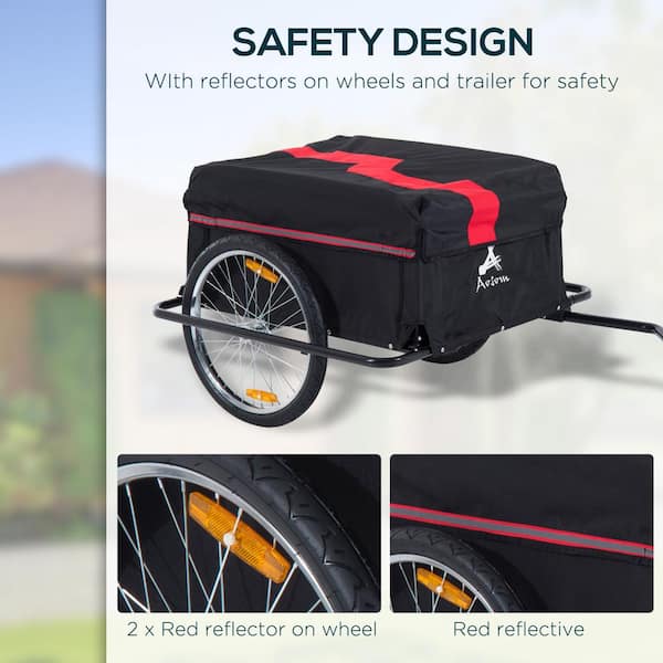 Aosom enclosed bicycle cargo trailer online