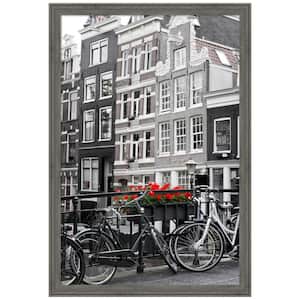 Regis Barnwood Grey Narrow Wood Picture Frame Opening Size 24 x 36 in.