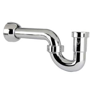 Decorative 1-1/2 in. or 1-1/4 in. x 1-1/4 in. Plastic P-Trap in Polished Chrome