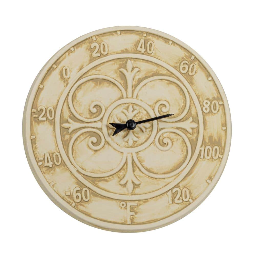 Antique White Terra Cotta Indoor or Outdoor Thermometer price history on PriceWatchPro