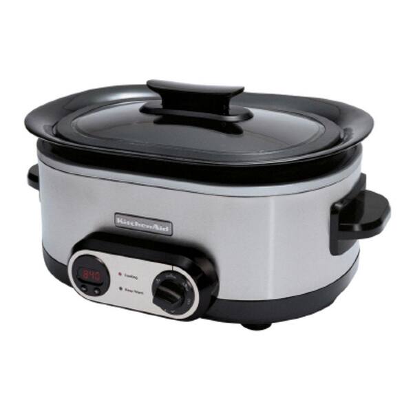 KitchenAid 7 qt. Slow Cooker in Stainless Steel-DISCONTINUED