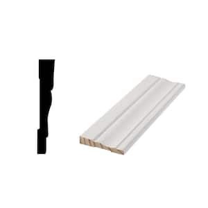 WM 443 9/16 in. x 3-1/4 in. x 96 in. Primed Finger-Jointed Base Moulding