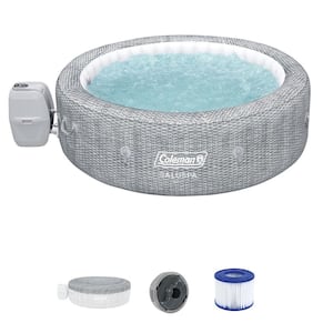 7-Person 180-Jet Inflatable Hot Tub with Cover, Pump, and 2-Filter Cartridges