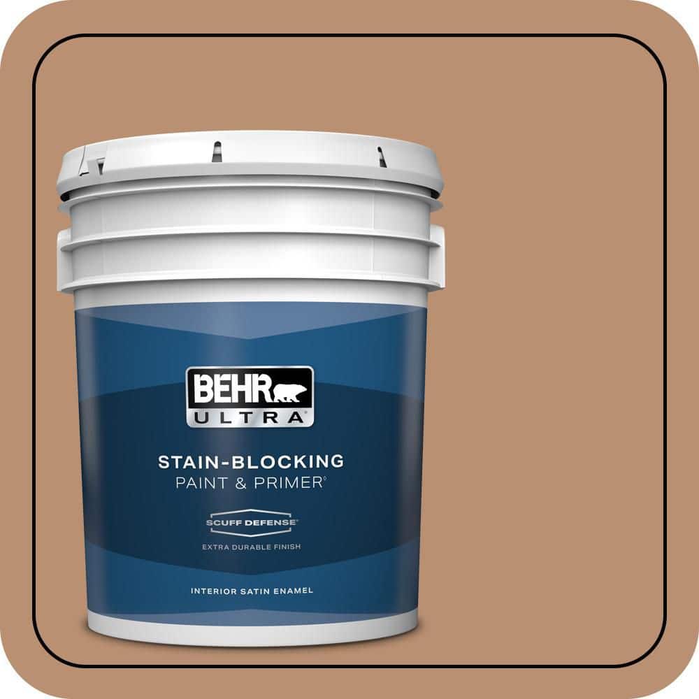 5 gal. #S230-5 Sugar Maple Extra Durable Satin Enamel Interior Paint & Primer price history on PriceWatchPro