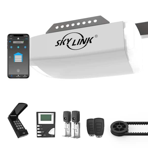 SkyLink 1 HPF Heavy Duty Belt Drive Smart Garage Door Opener (Wi-Fi) with Extremely Quiet DC Motor and Dual LED