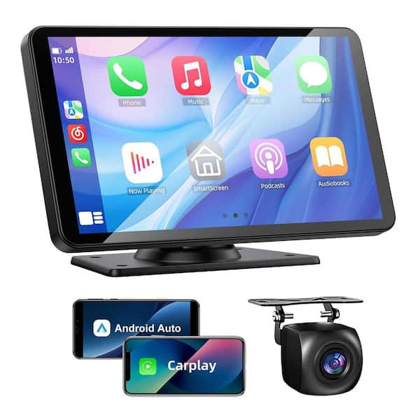 7 in. HD Portable Touch Screen Car Stereo Wireless Apple Carplay and Android Auto Screen for Car with Bluetooth
