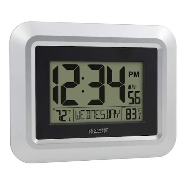 La Crosse Technology Atomic Digital Wall Clock with Temperature