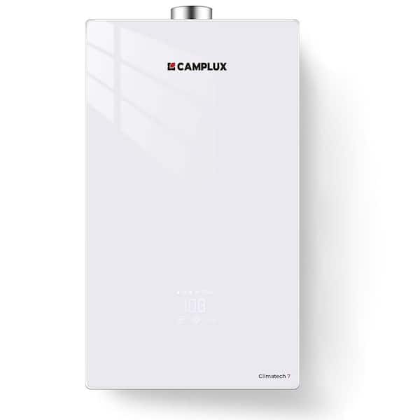 CAMPLUX Climatech 7 5.28 GPM 132,000 BTU Indoor Propane Tankless Water Heater with 2 Years Warranty, LED Digital Display