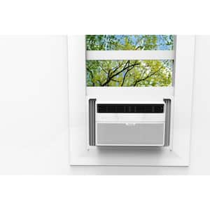 18,000 BTU 230-Volt Smart Wi-Fi Touch Control Window Air Conditioner with Remote in White