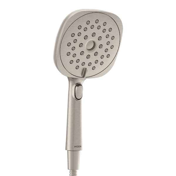 MOEN Verso Square Magnetix 8-Spray Patterns Wall Mount Handheld Shower Head with 1.75 GPM 5 in. in Spot Resist Brushed Nickel