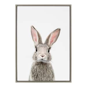 Sylvie "Animal Studio Female Rabbit" by Amy Peterson Framed Canvas Wall Art