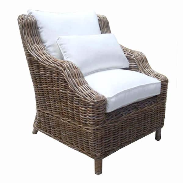 PADMA'S PLANTATION Tenerife Kubu Grey Lounge Chair