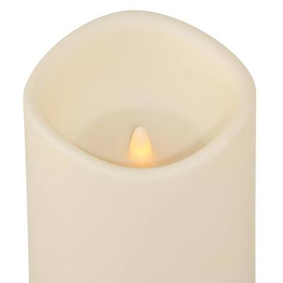 4.5 in. x 6 in. Remote Ready Battery Operated Outdoor Patio Resin LED Candle