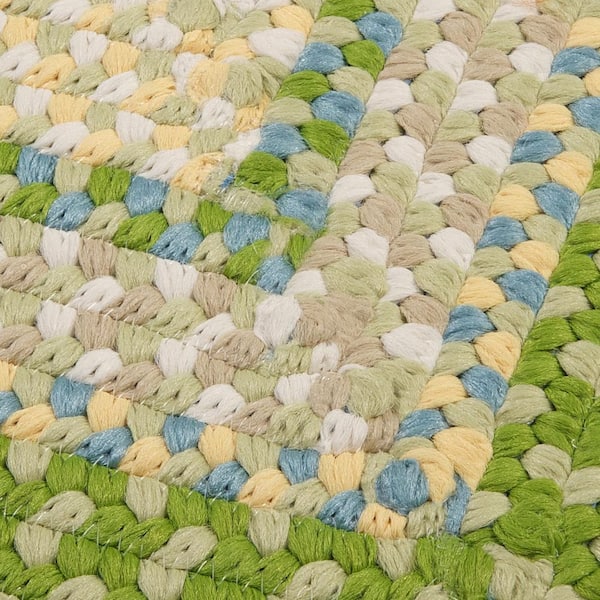 Blithe Lime 4 ft. x 6 ft. Rectangle Braided Area Rug