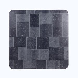 36 in. x 36 in. Gray Shelter Type 2 Slate Tile Stove Board