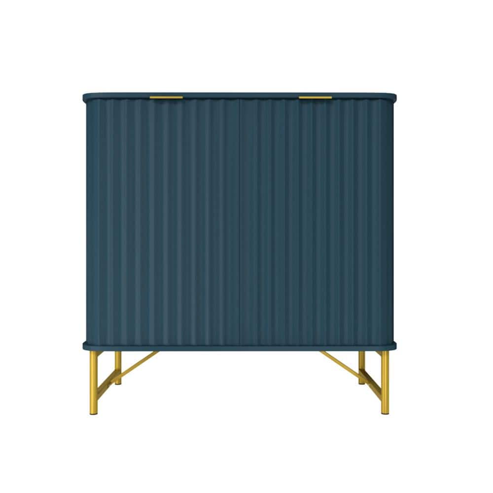 Clihome 15.75-in W x 31.93-in H Mdf Navy Freestanding Utility Storage Cabinet