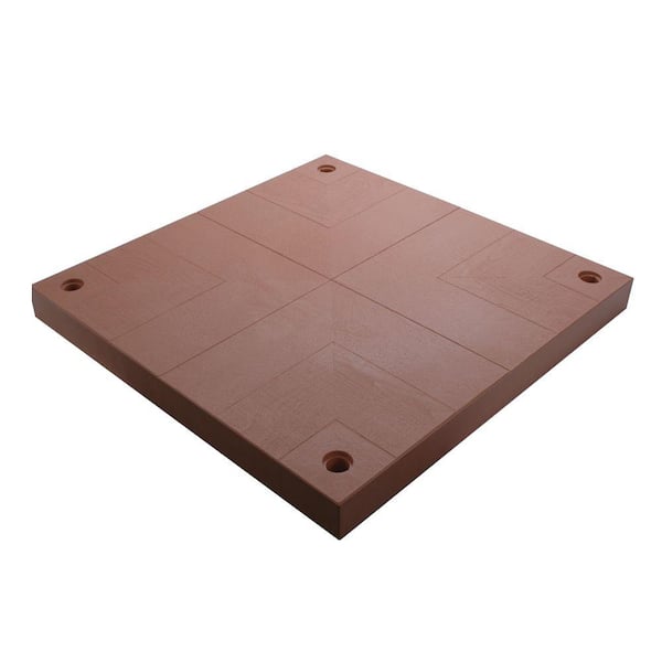 UDECX 40 in. x 40 in. Red Cedar Patio Deck Surface Pad
