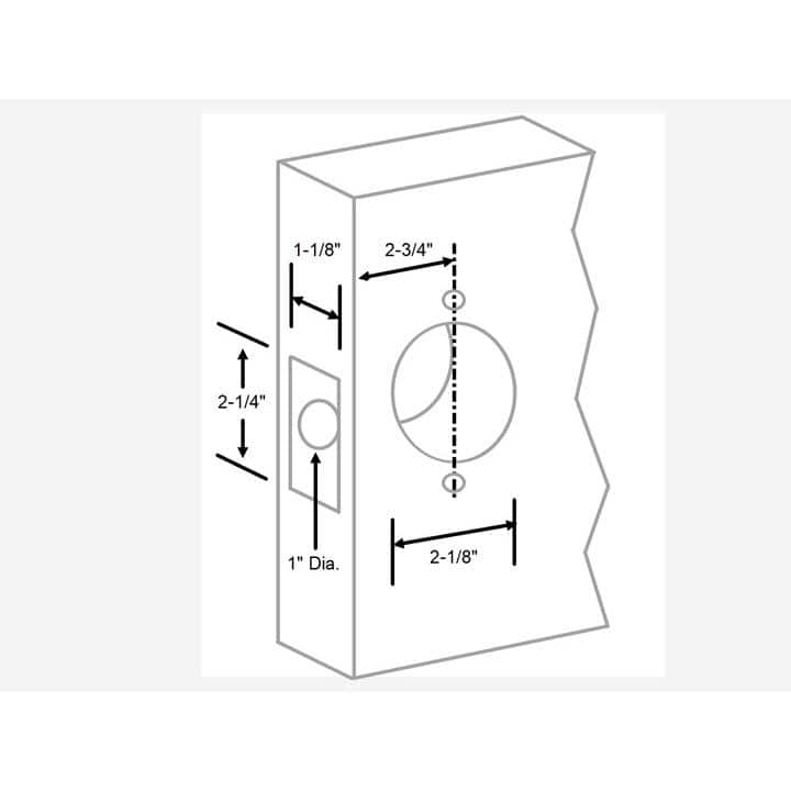 Eiffel Brushed Chrome Cylindrical Passage Door Handle with Clutch Function