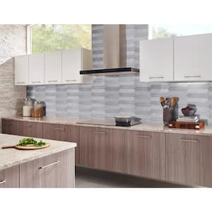 Take Home Sample - Lakeview Sterling Picket 2.5 in. x 13 in. Glossy Ceramic Wall Tile