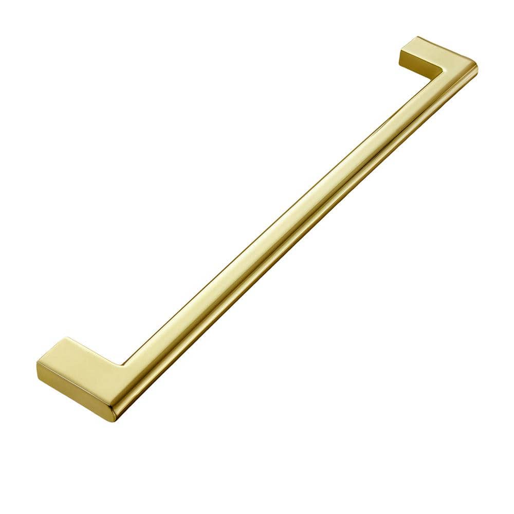 Vail 10-inch Polished Gold Rectangular Bar Pull