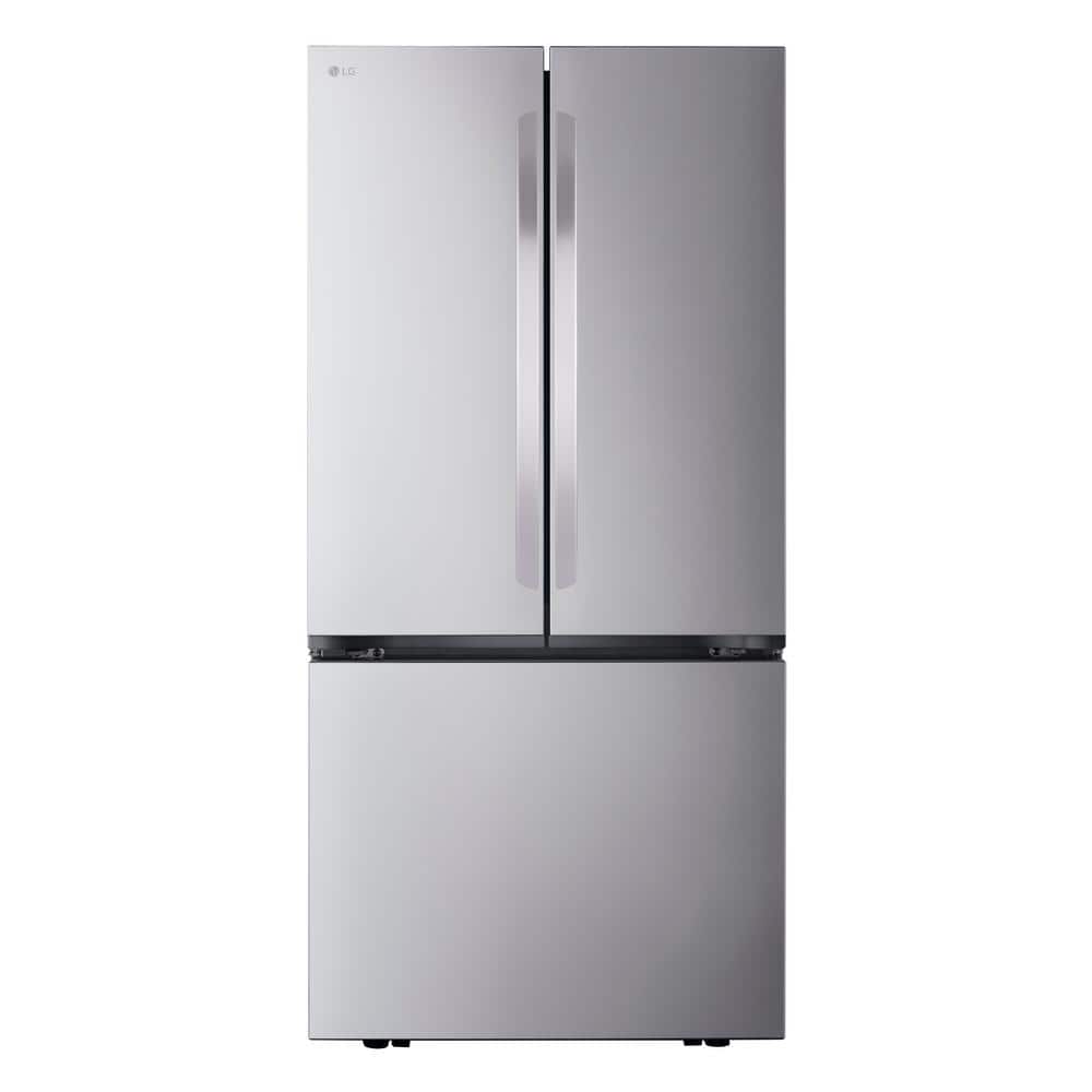 LG 33 in. W. 21 cu.ft. SMART Counter Depth MAX French Door Refrigerator with Ice Maker in PrintProof Stainless Steel