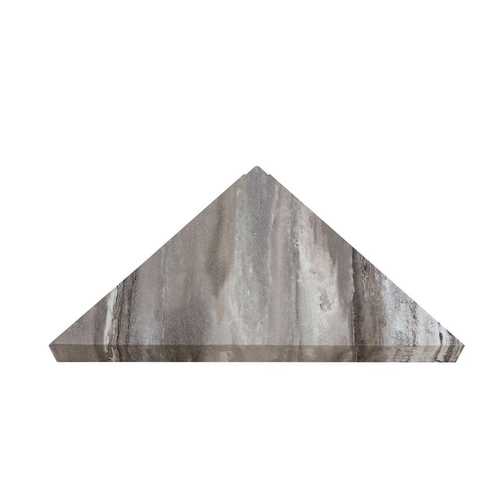 14.56 in. x 7.12 in. Vinyl Waterproof Corner Shower Shelf in Louvre Granite price history on PriceWatchPro