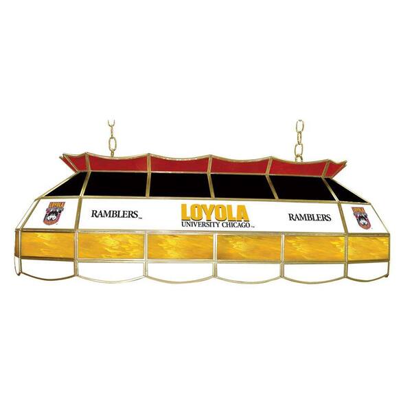 Trademark Loyola University Chicago 40 in. Stained Glass Tiffany Light-DISCONTINUED
