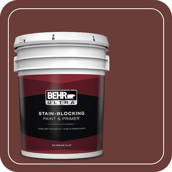 BEHR ULTRA 5 gal. #BXC-69 Cimarron Flat Exterior Paint & Primer
