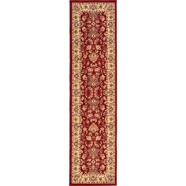 Unique Loom Sialk Hill Washington Burgundy 2' 7 x 10' 0 Runner Rug