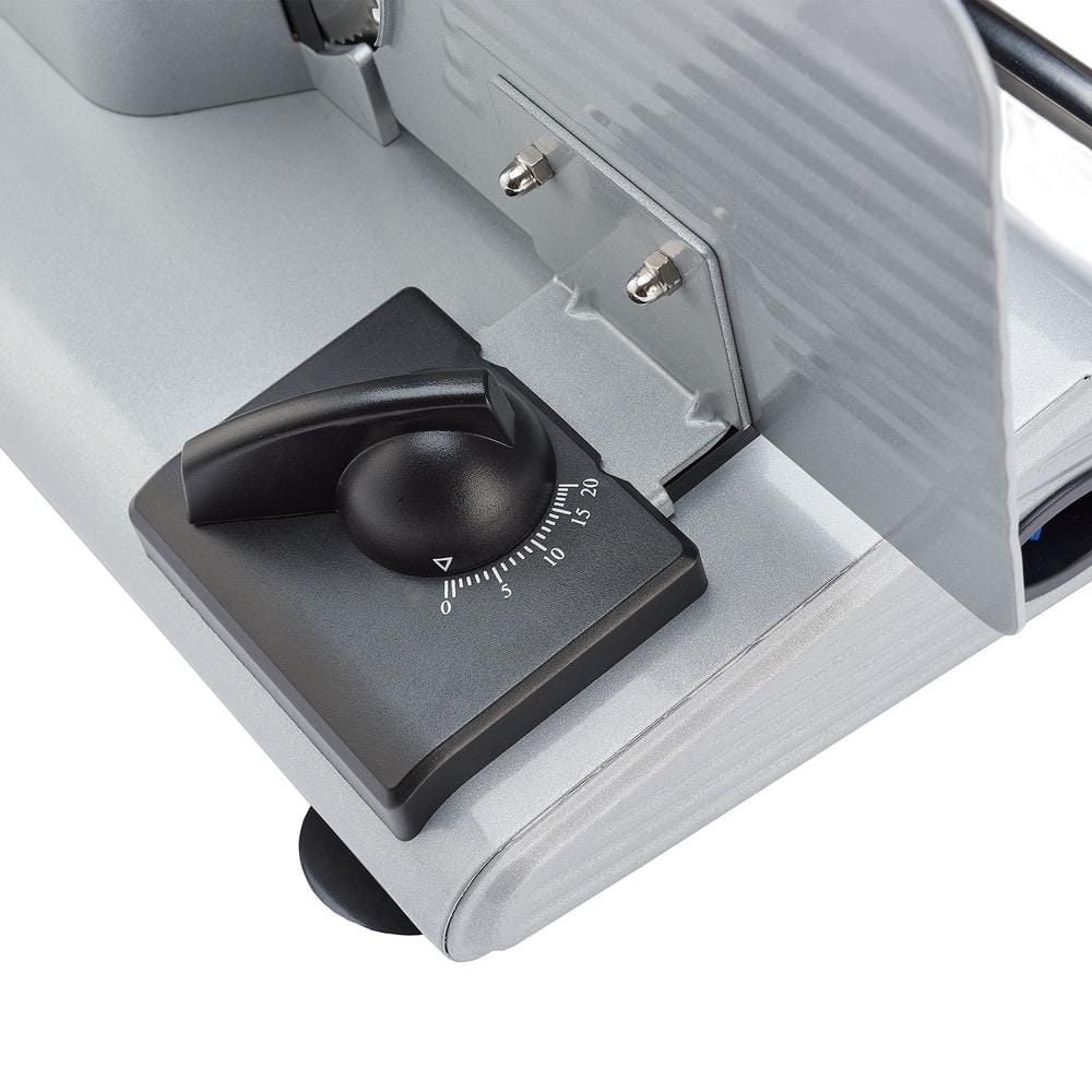 LEM Silver 7.5 Inch Electric Meat Slicer with Stainless Steel Blade