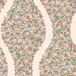 She Cosy Posy Removable Peel and Stick Vinyl Wallpaper, 28 Sq. Ft.