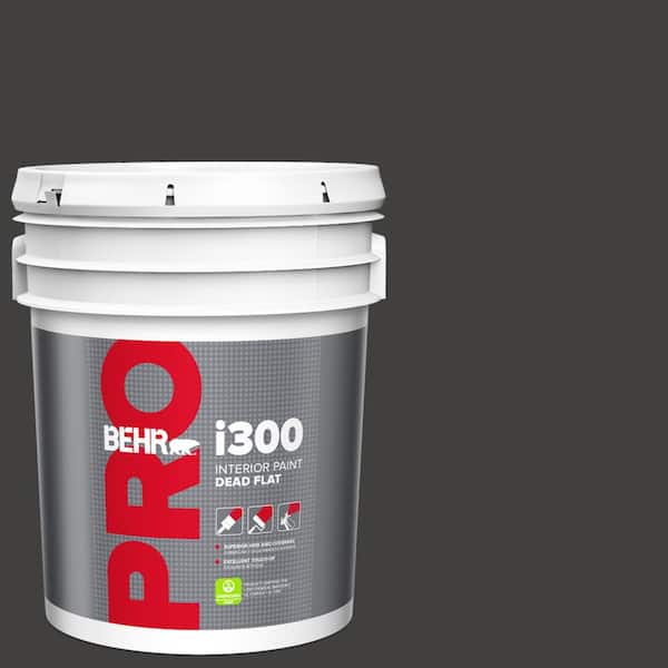 5 gal. #N510-7 Blackout Dead Flat Interior Paint