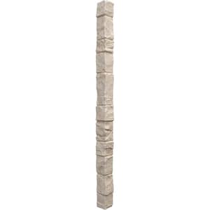 3 in. x 3 in. Sea Shell Composite Universal Outside Corner for StoneWall Faux Stone Siding Panels