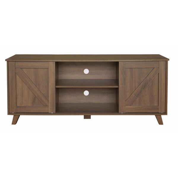 Homy Casa TV Stand Brown 57.9 in. MDF for 45 in. TV