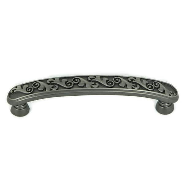  Oakley 3-3/4 in. Center-to-Center Weathered Nickel Cabinet Pull (10-Pack)