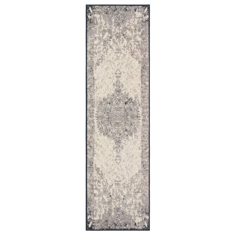 Marion Dove 2 ft. 1 in. x 5 ft. Traditional Ornamental Medallion Runner Rug -  Mohawk Home, 918880