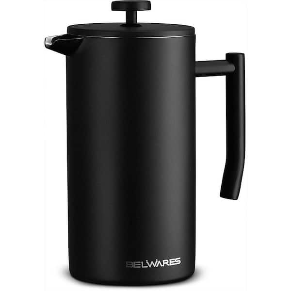 Belwares 34 oz. Black Stainless Steel French Press