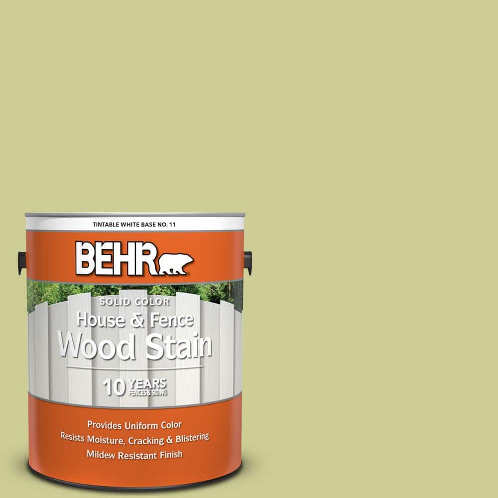 1 gal. #400D-4 Corn Husk Green Solid Color House and Fence Exterior Wood St