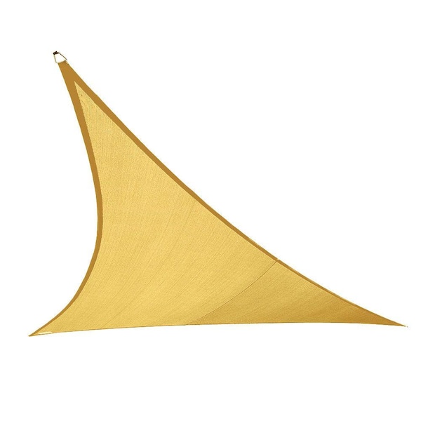 Coolaroo Coolhaven 15 ft. x 12 ft. x 9 ft. Right Triangle Sahara Shade Sail
